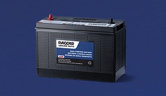 Image of a truck battery