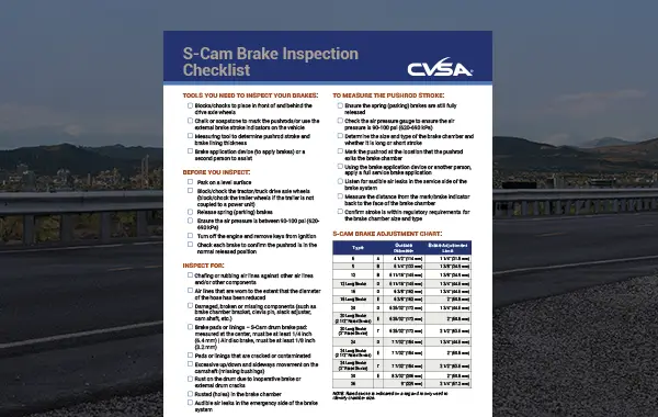 CVSA Brake Safety